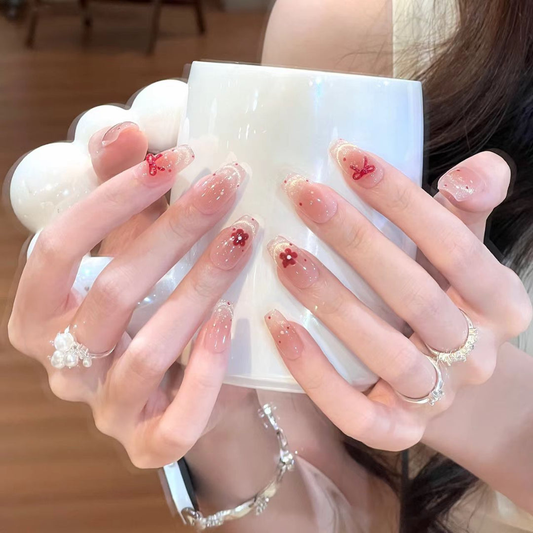 Decorative Press-On Nail Art Set Bowlift