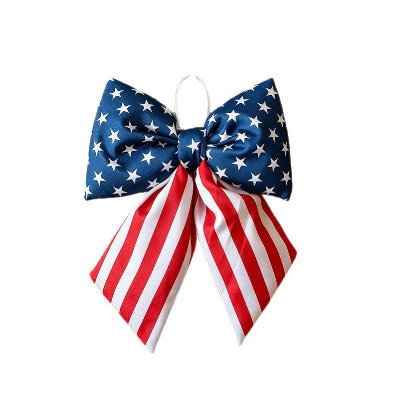 Unisex decorative bow decoration with hanging loop for door wreath and wall Bowlift