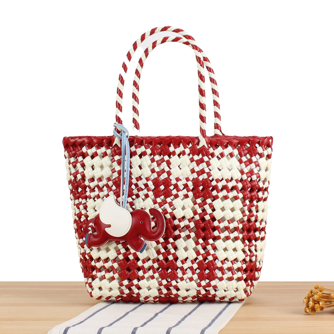 Creative Tote Bag with Playful Elephant Jewelry Bowlift