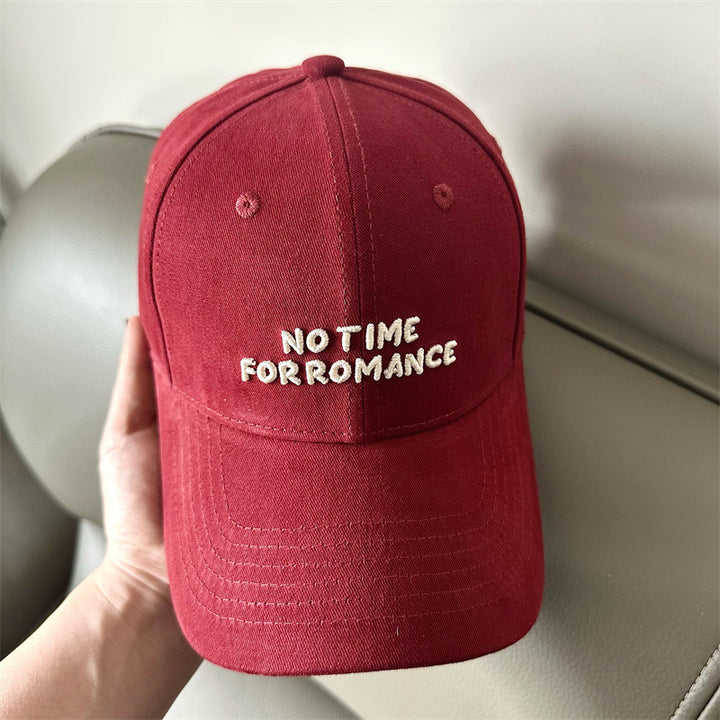 Women's Casual Cap with Motivational Embroidery Bowlift