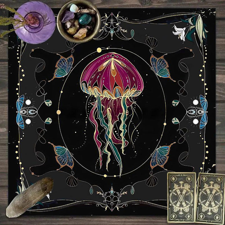 Artistic Jellyfish Tapestry