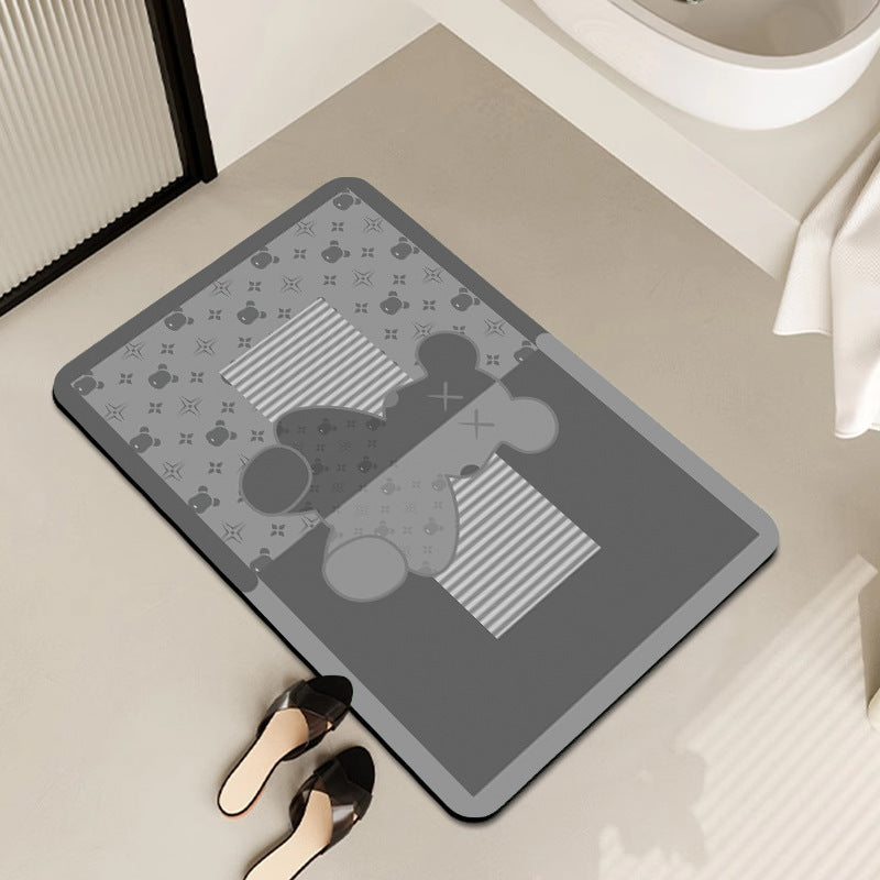 Cute Cartoon-Themed Bath Mat Bowlift