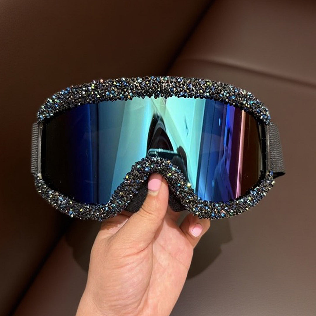 Women's ski goggles with sparkling crystal detailing Bowlift