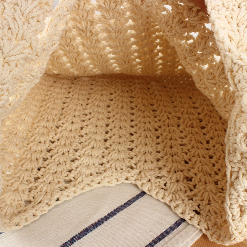 Macrame Tote Bag with Innovative Design Bowlift