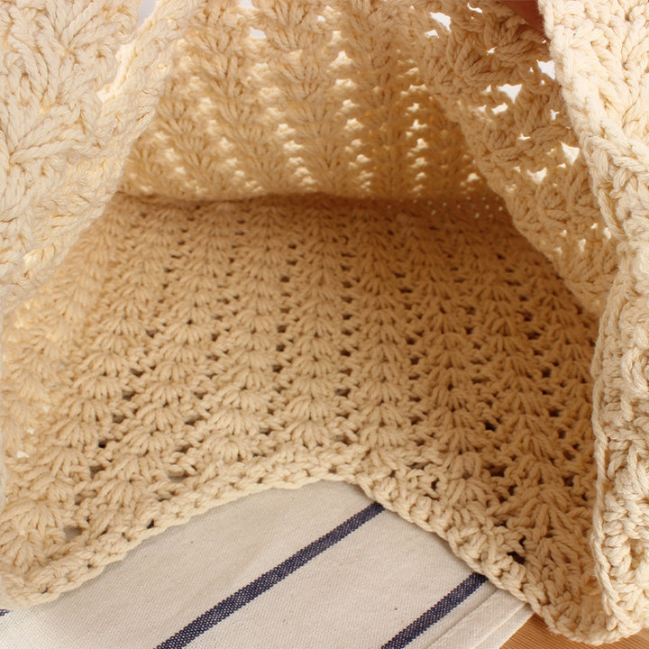 Macrame Tote Bag with Innovative Design Bowlift
