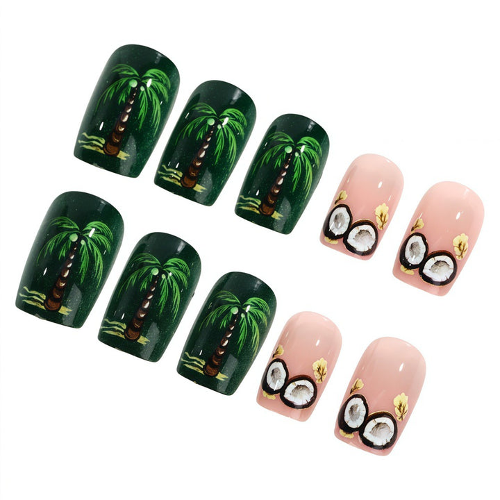 Tropical Style Artificial Nails Bowlift