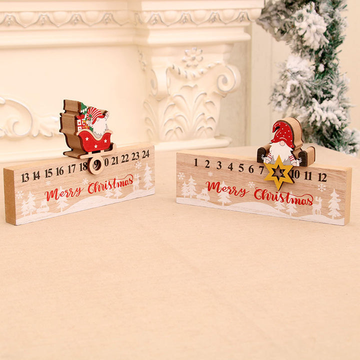 Wooden Advent Calendar Decoration Bowlift