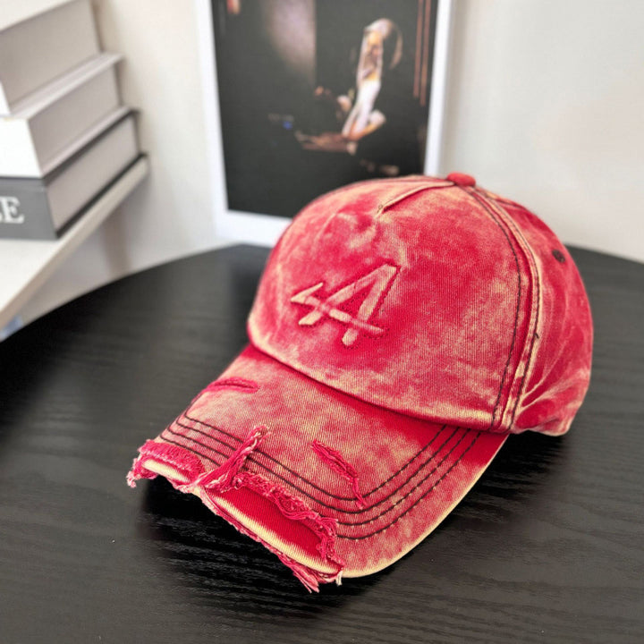 Women's Distressed Vintage Style Baseball Cap Bowlift