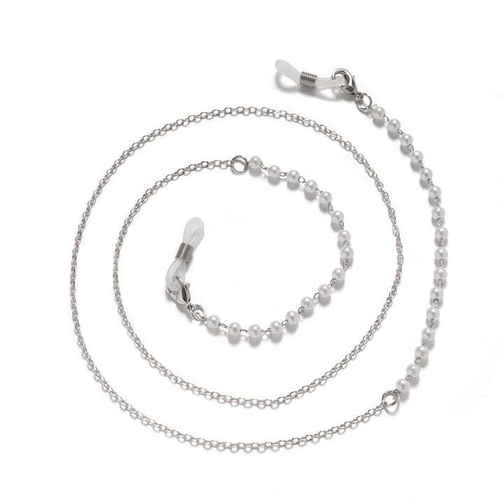 Premium Black Beaded Eyewear Chain Bowlift