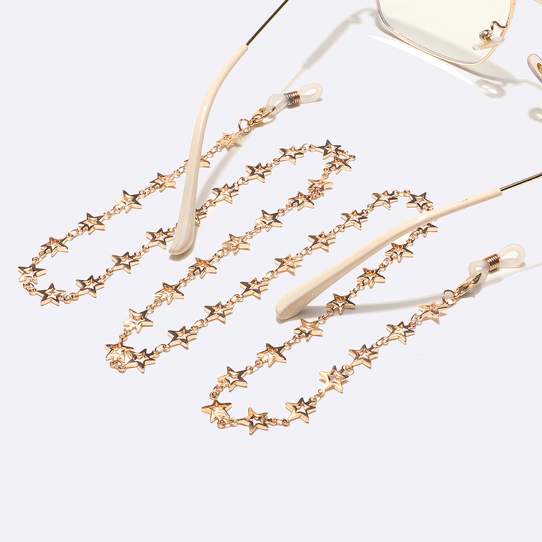 Star-Decorated Eyewear Chain Bowlift