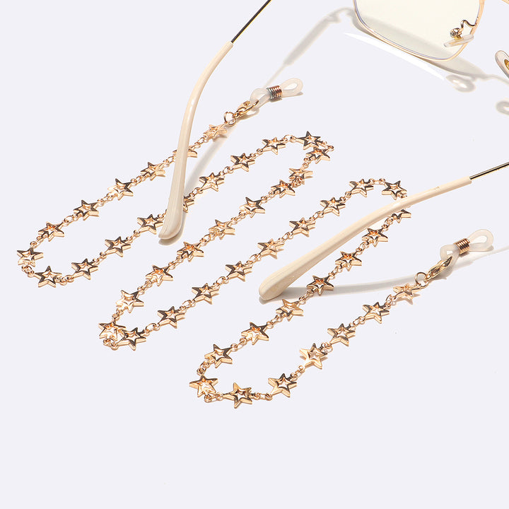 Star-Decorated Eyewear Chain Bowlift