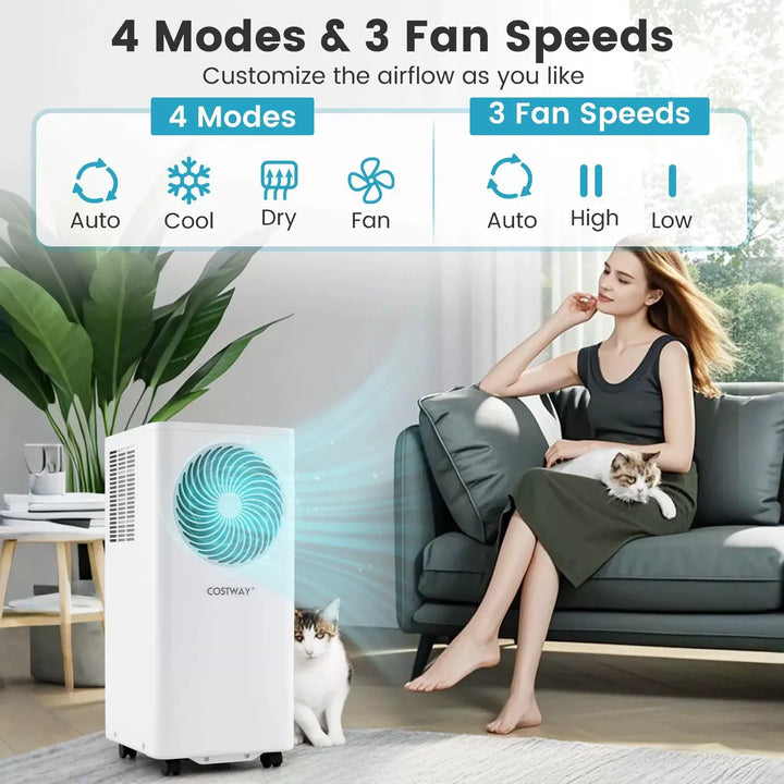 Unisex One Size Portable Air Conditioning Tower with Remote Control Digital Thermostat Dehumidifier Bowlift