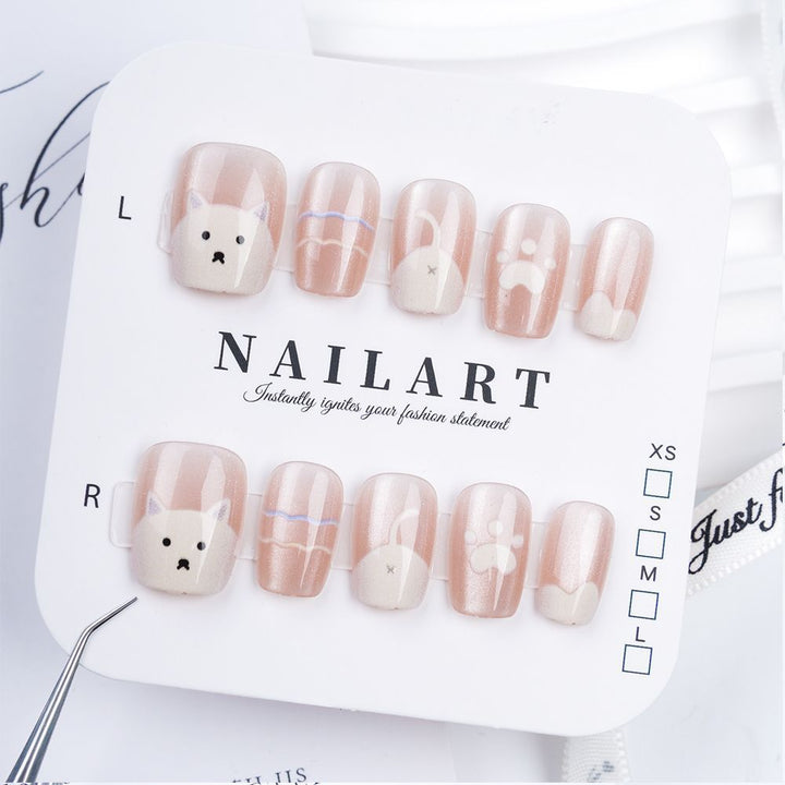 Creative Thematic Press-On Nail Set Bowlift