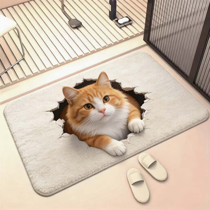 Cartoon Penguin Decorative Bath Mat