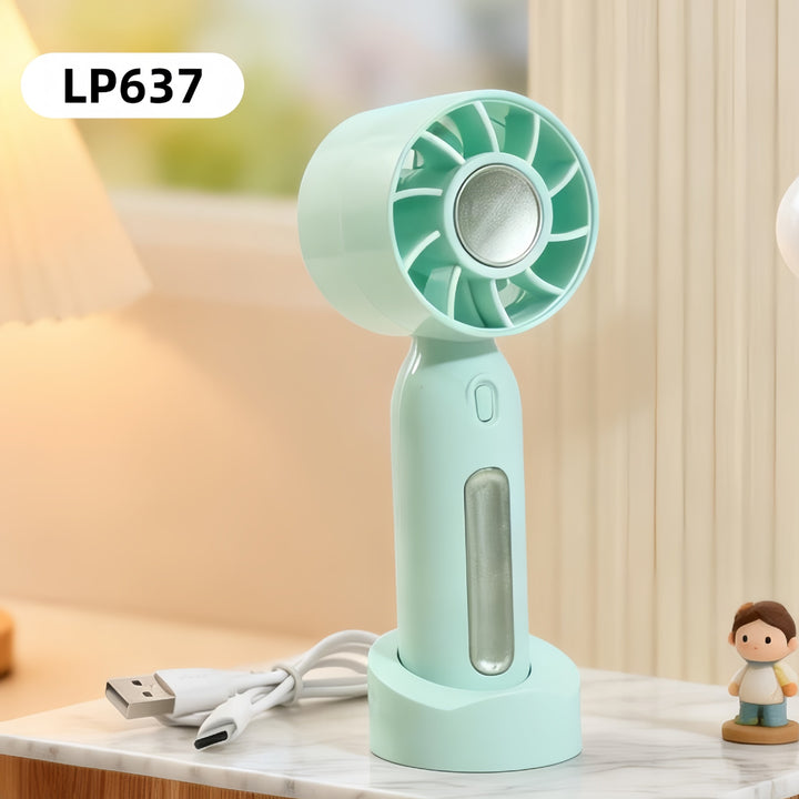 Women Portable Mini Fan with USB Charging Function and Flexible Adjustable Tilt Position Bowlift