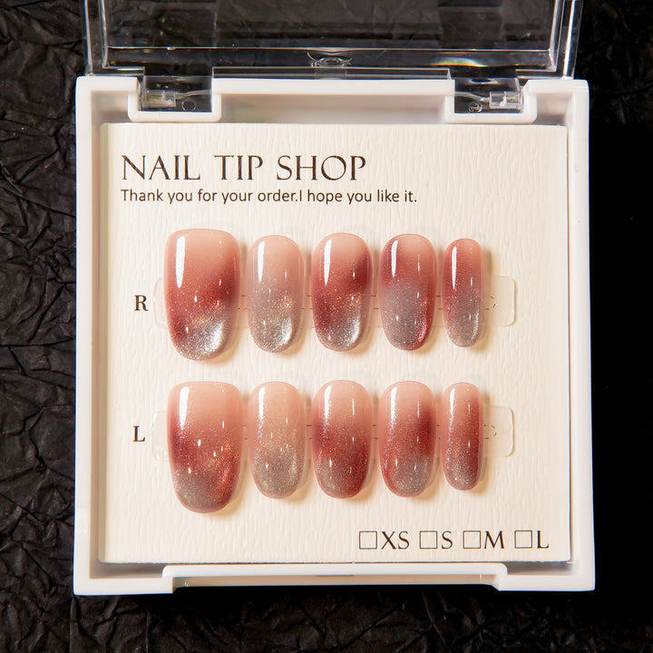 Ombre Glitter Press-On Nails