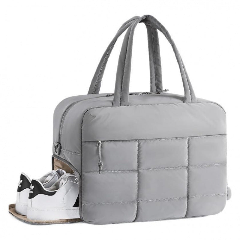 Multi-Functional Quilted Gym Duffel Bag Bowlift
