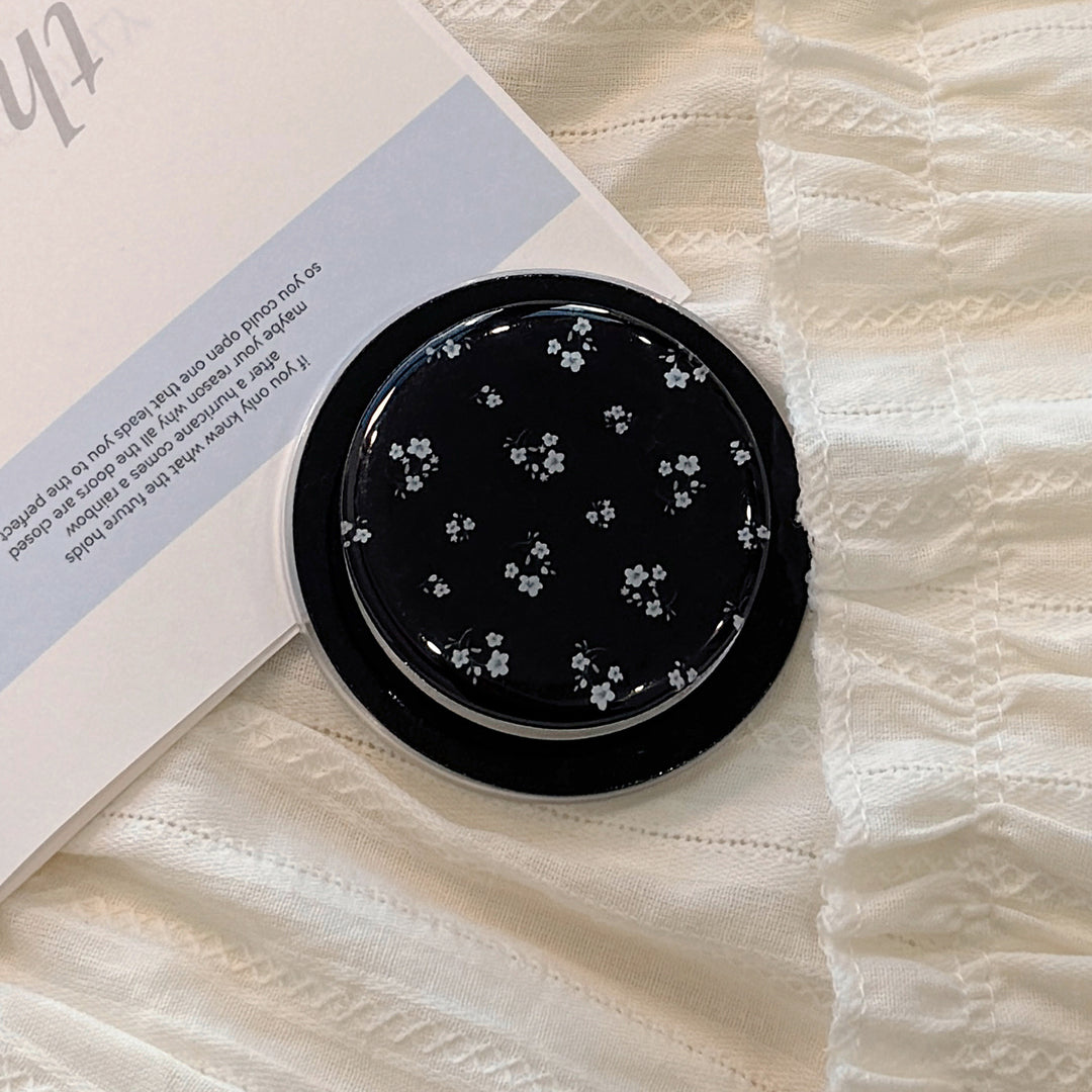 Hand mirror in elegant flower design Bowlift