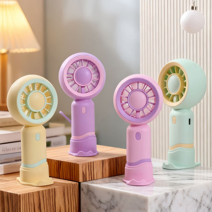 Women Portable Hand Fan with Cute Snail Design Bowlift