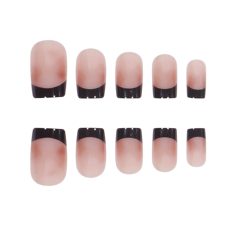 Elegant Ombre French Tip Press-On Nails Bowlift