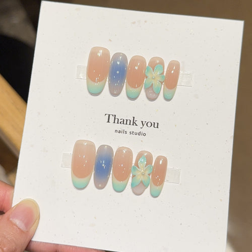 Artificial Nail Tips in Floral Design Bowlift