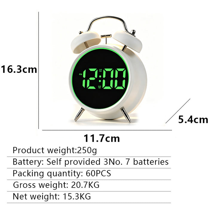 Digital Radio Alarm Clock in Modern Design Bowlift