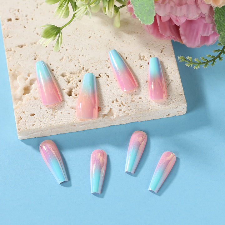Artificial nails in modern ombre design Bowlift