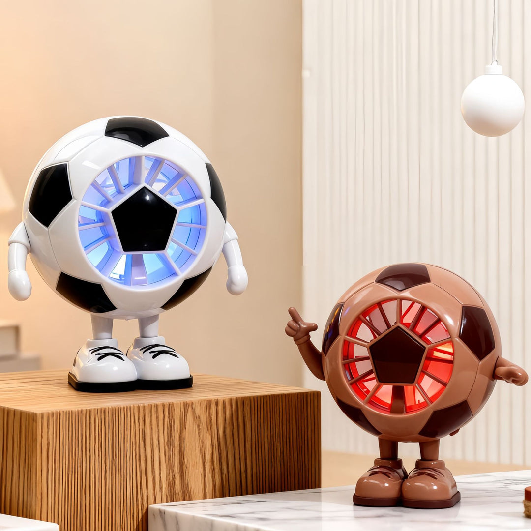 Ladies portable USB mini fan in creative soccer design Bowlift