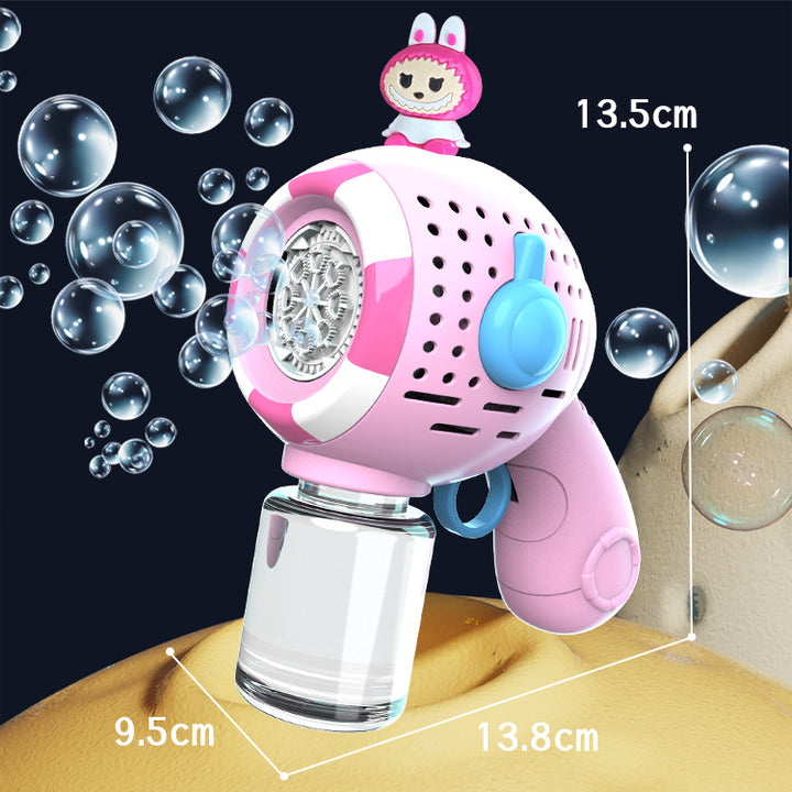 Unisex Bubble Machine with Toy Figure Bowlift