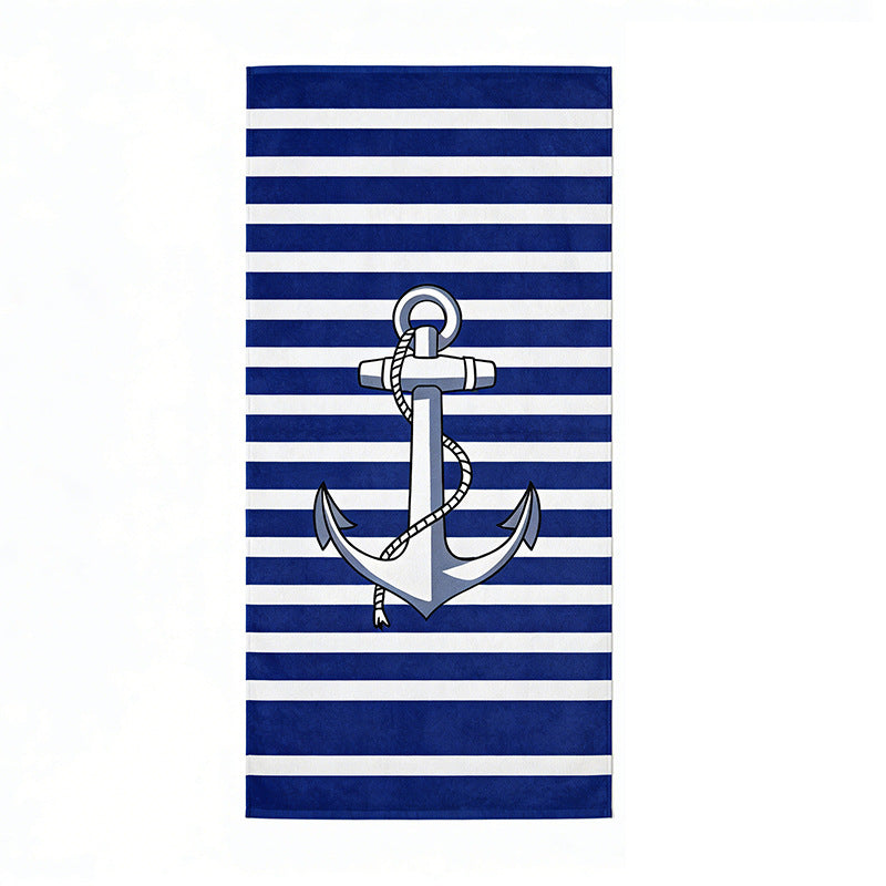 Beach towel with tropical flamingo pattern Bowlift