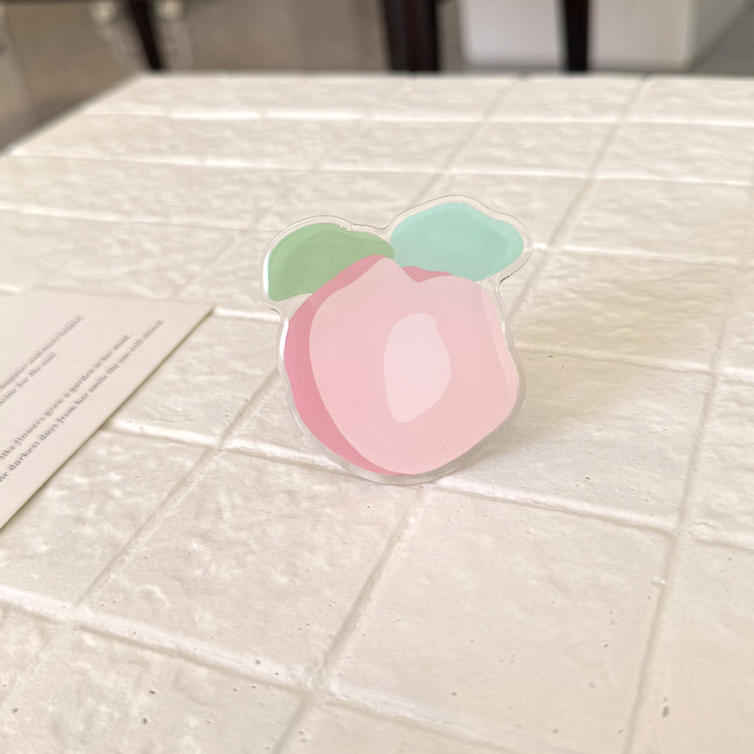 Original coaster in peach-shaped design Bowlift