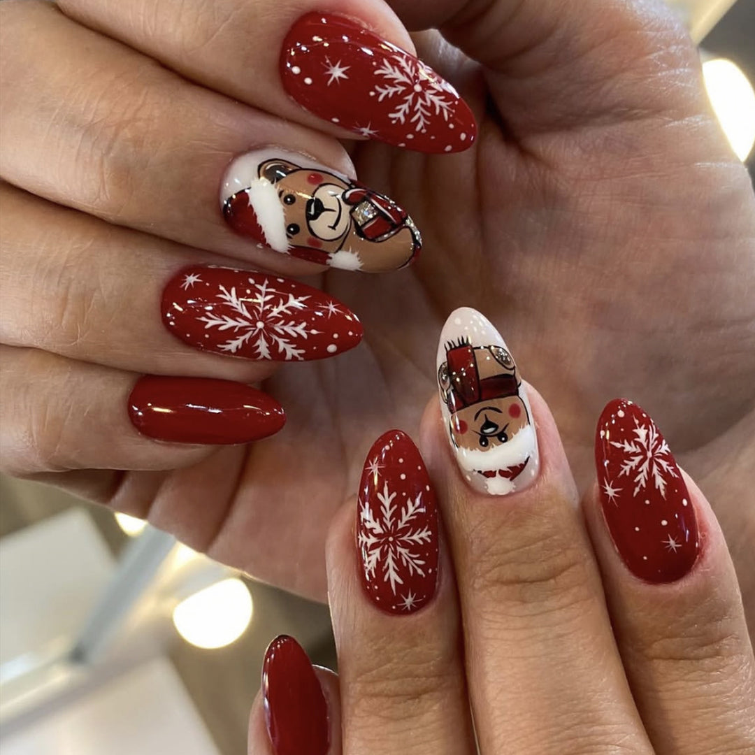 Artistic Holiday-Themed Nail Art Extensions Bowlift