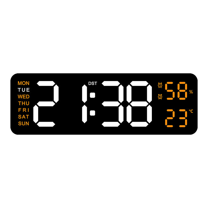 Digital Multifunction Alarm Clock with Hygrometer and Temperature Display Bowlift