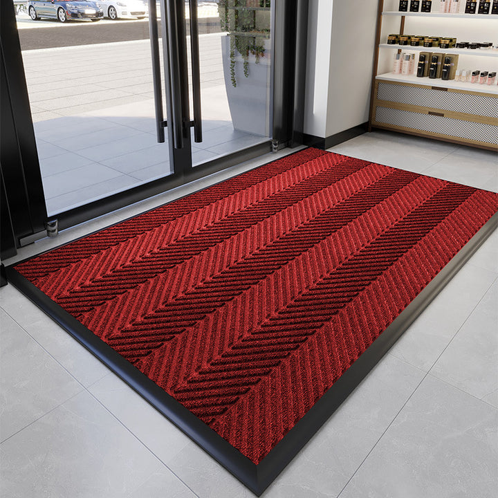 Decorative Chevron Pattern Entry Mat Bowlift