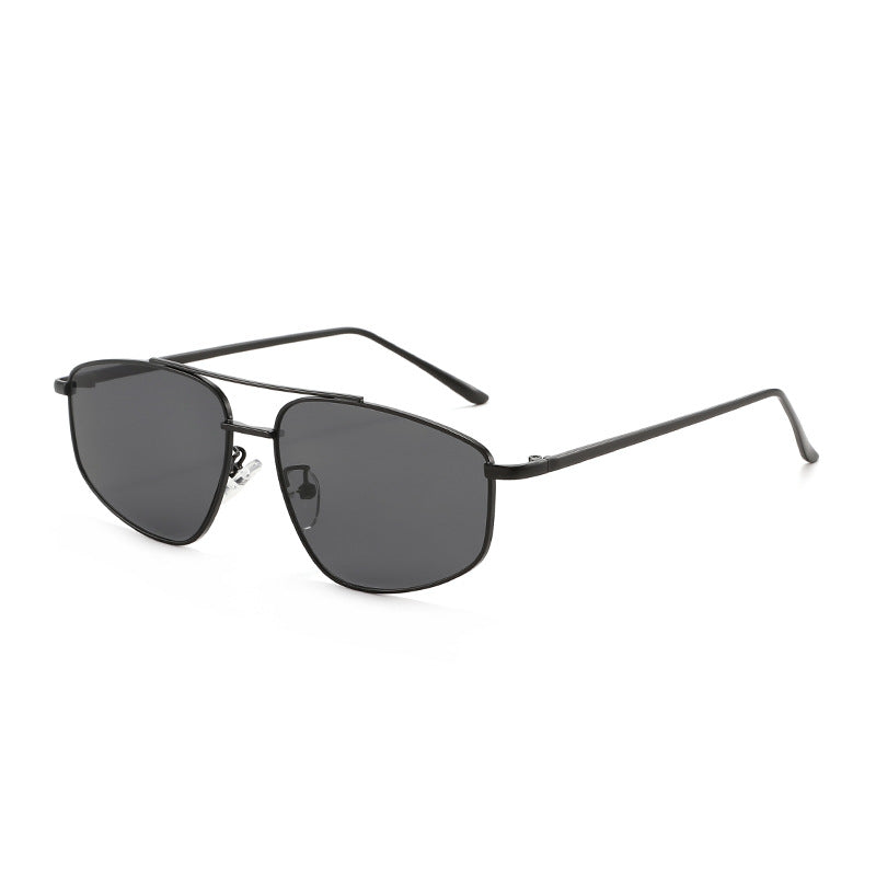 Women's geometric sunglasses with high-quality metal frame and polarized lenses Bowlift
