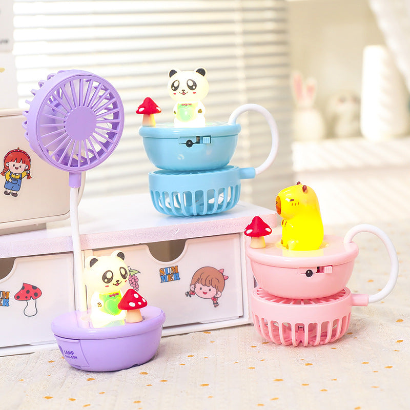 Women's USB Table Fan with LED Design Bowlift