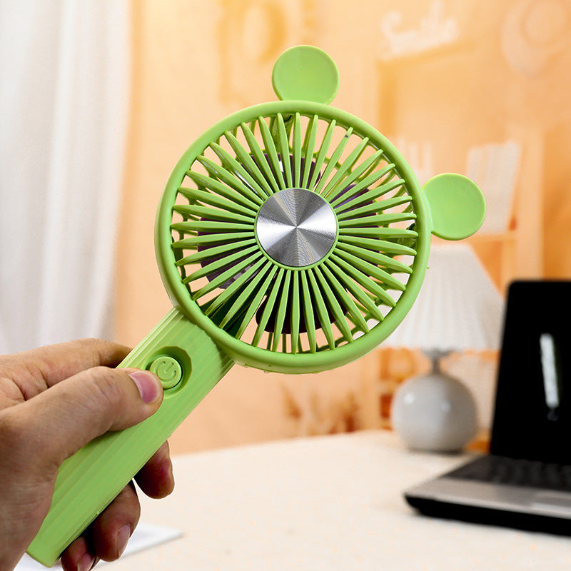 Women's Portable Mini Fan with Animal Ears Bowlift