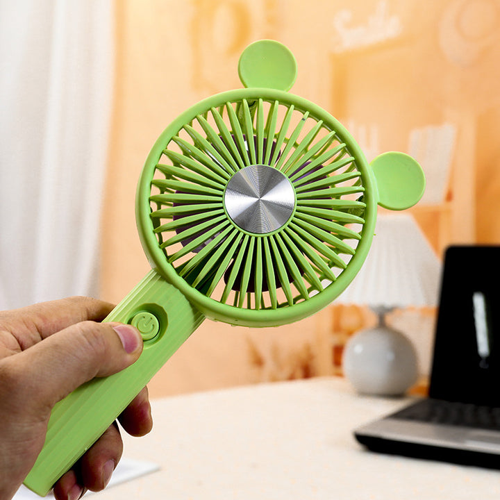 Women's Portable Mini Fan with Animal Ears Bowlift