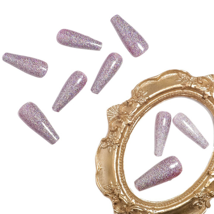 Glamorous Glittering Press-On Nail Tips Bowlift
