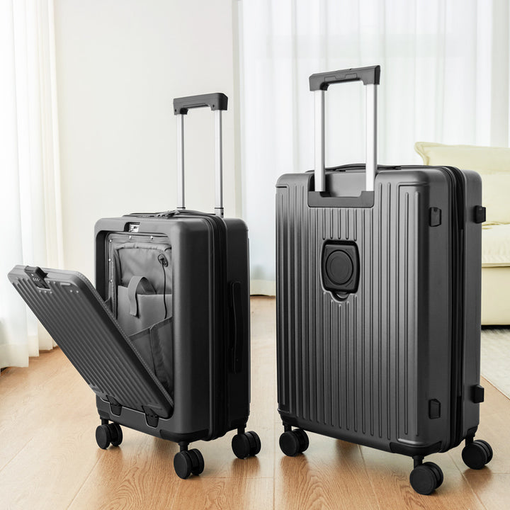 Compact Hard-Shell Rolling Suitcase