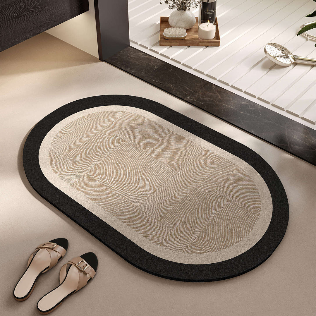 Elegant Woven Bath Mat Bowlift
