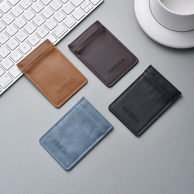 Sleek Leather Card Holder Bowlift