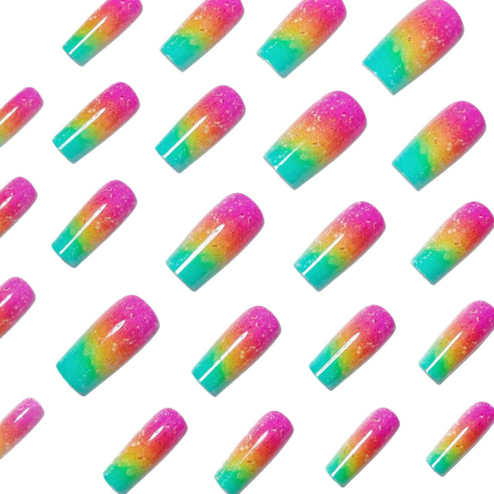 Gradient Glitter Ombre Nail Art Bowlift