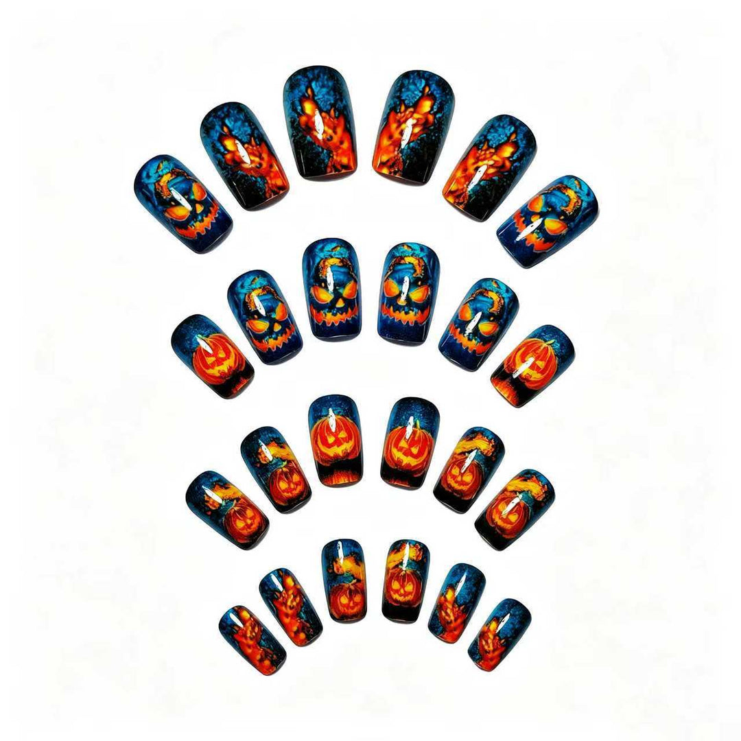 Artifical nails with Creative Halloween design Bowlift