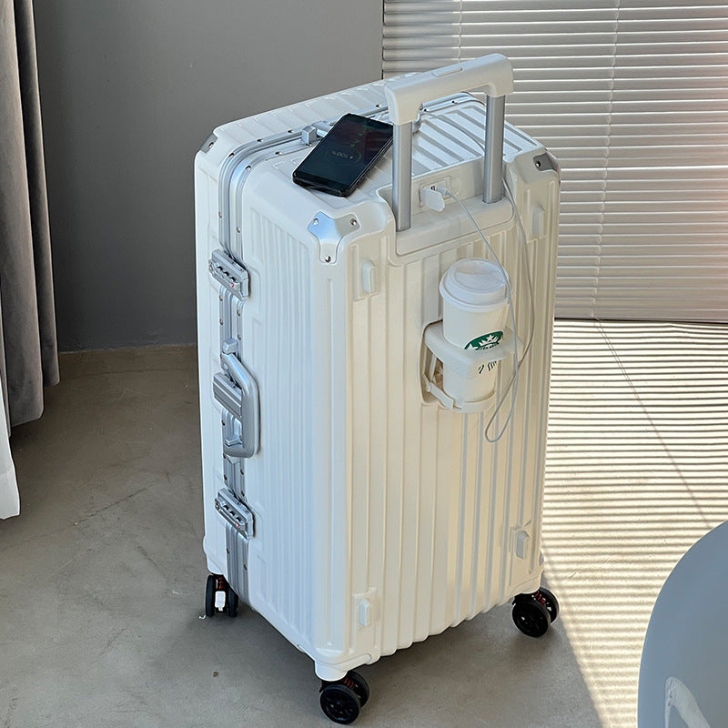 Sleek Hard-Shell Rolling Suitcase