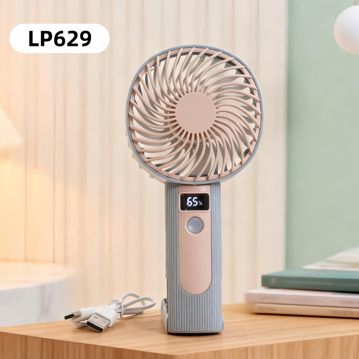 Women's Portable High-Performance Fan with LED Display Bowlift