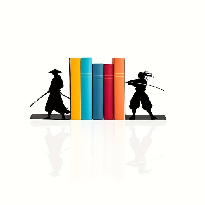 Samurai-Themed Decorative Bookends