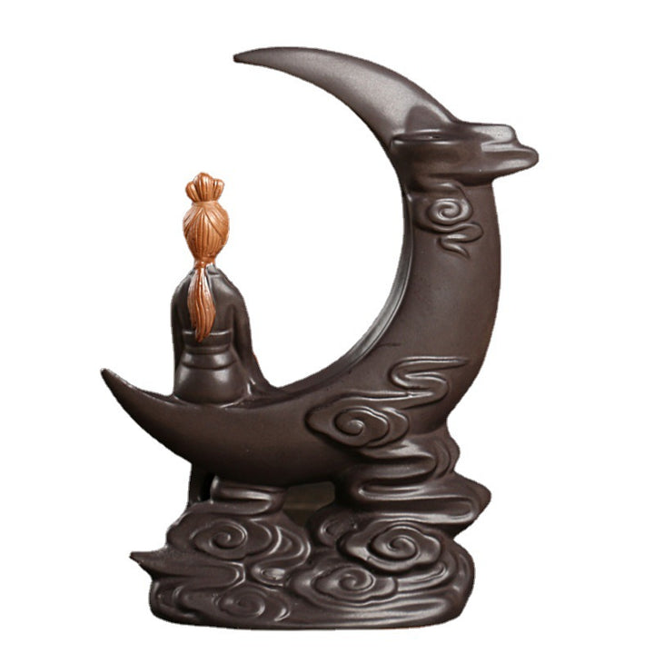 Elegant Moon-shaped Incense Holder