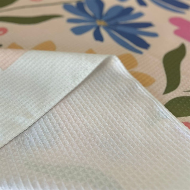 Floral Patterned Quilted Throw Blanket