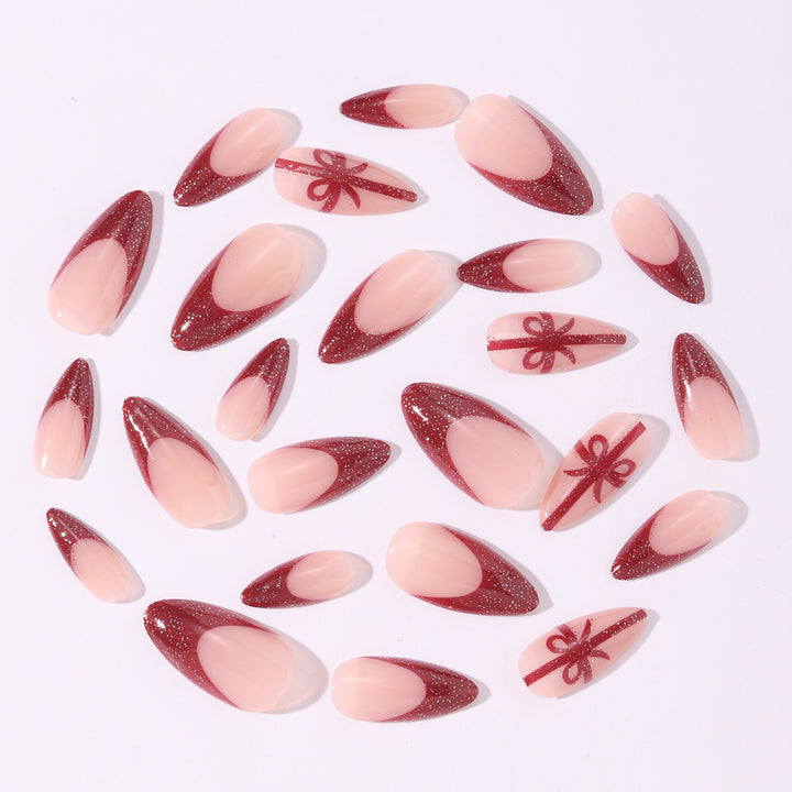 Glamorous and Glittering Artificial Nails Bowlift
